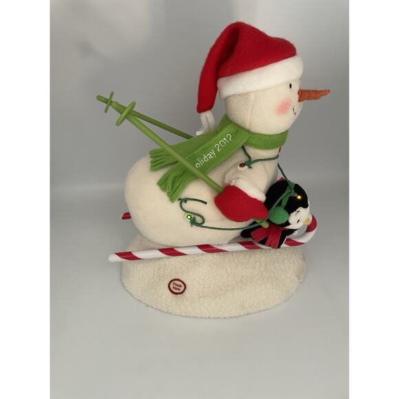 2012 Hallmark Jingle Pals Swooshin Duo Animated Snowman With Music Christmas - Picture 14 of 16